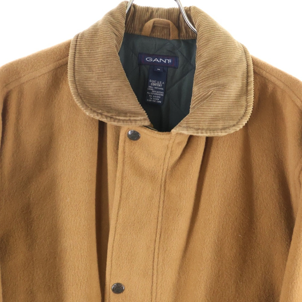 NO BRAND(ノーブランド) GANT ガント コーデュロイカラー ウール ジップアップ ジャケット ブラウン
