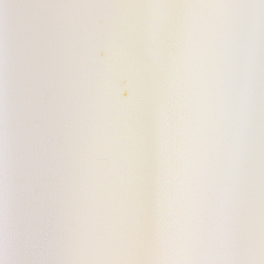 HANAE MORI(ハナエモリ) ラウンドカラー ボタンフライ ウールジャケット 2タックタイトスカート セットアップ レディース アイボリー