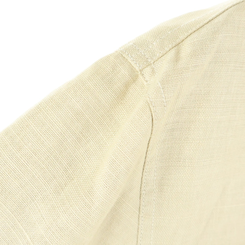 NO BRAND(ノーブランド) FACONNABLE ファソナブル リネン混 ジップアップ ジャケット ベージュ