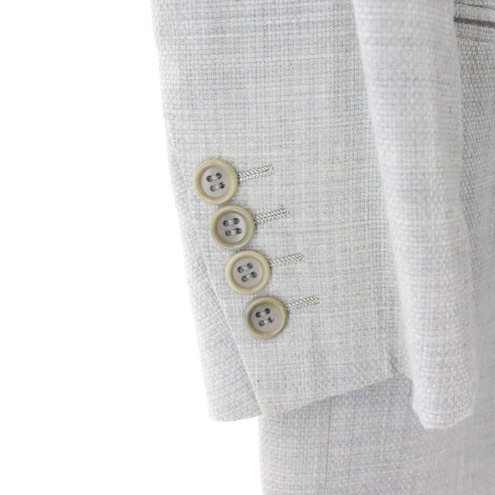 HILTON(ヒルトン) ウール混 3B シングルテーラードジャケット グレー