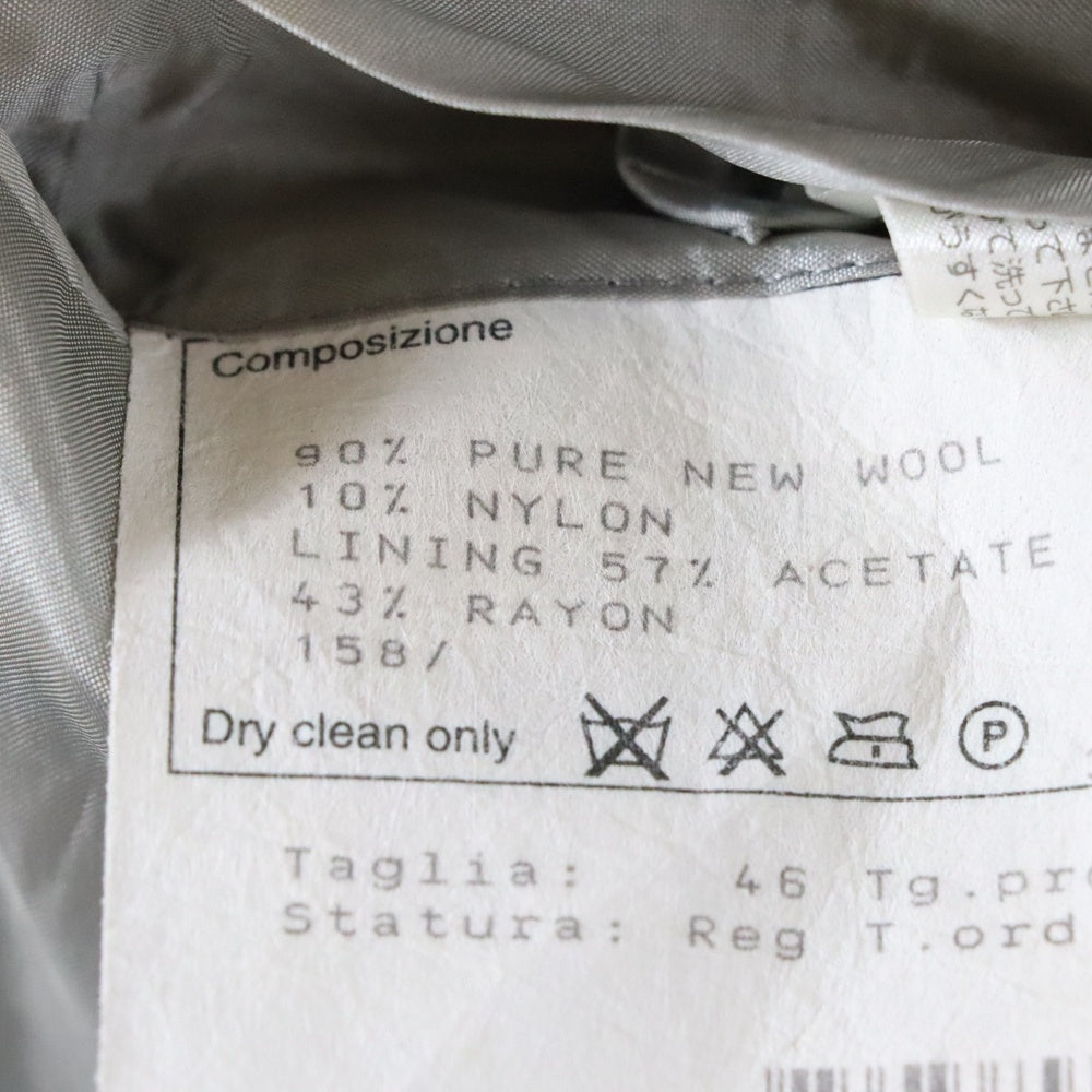 HILTON(ヒルトン) ウール混 3B シングルテーラードジャケット グレー