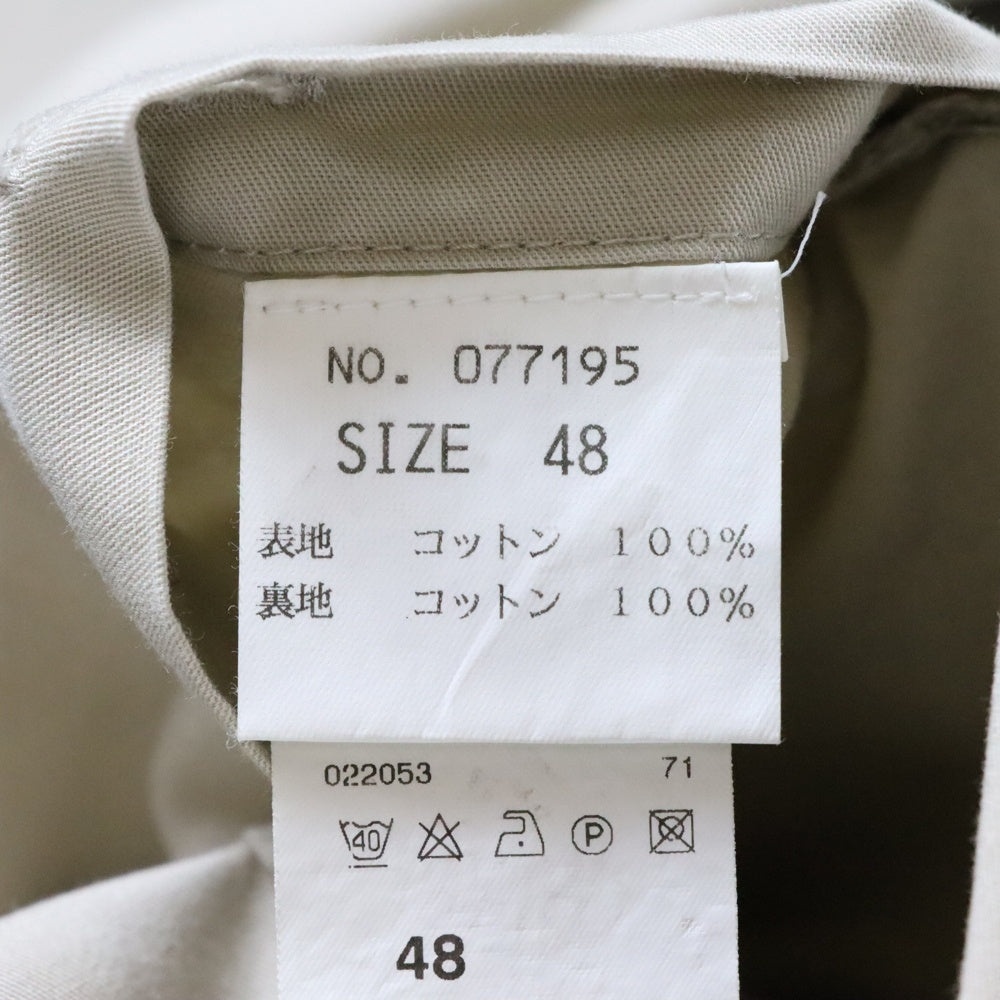 TREK&TRAVEL(トレックアンドトラベル) コットン テーラードジャケット ベージュ 077195