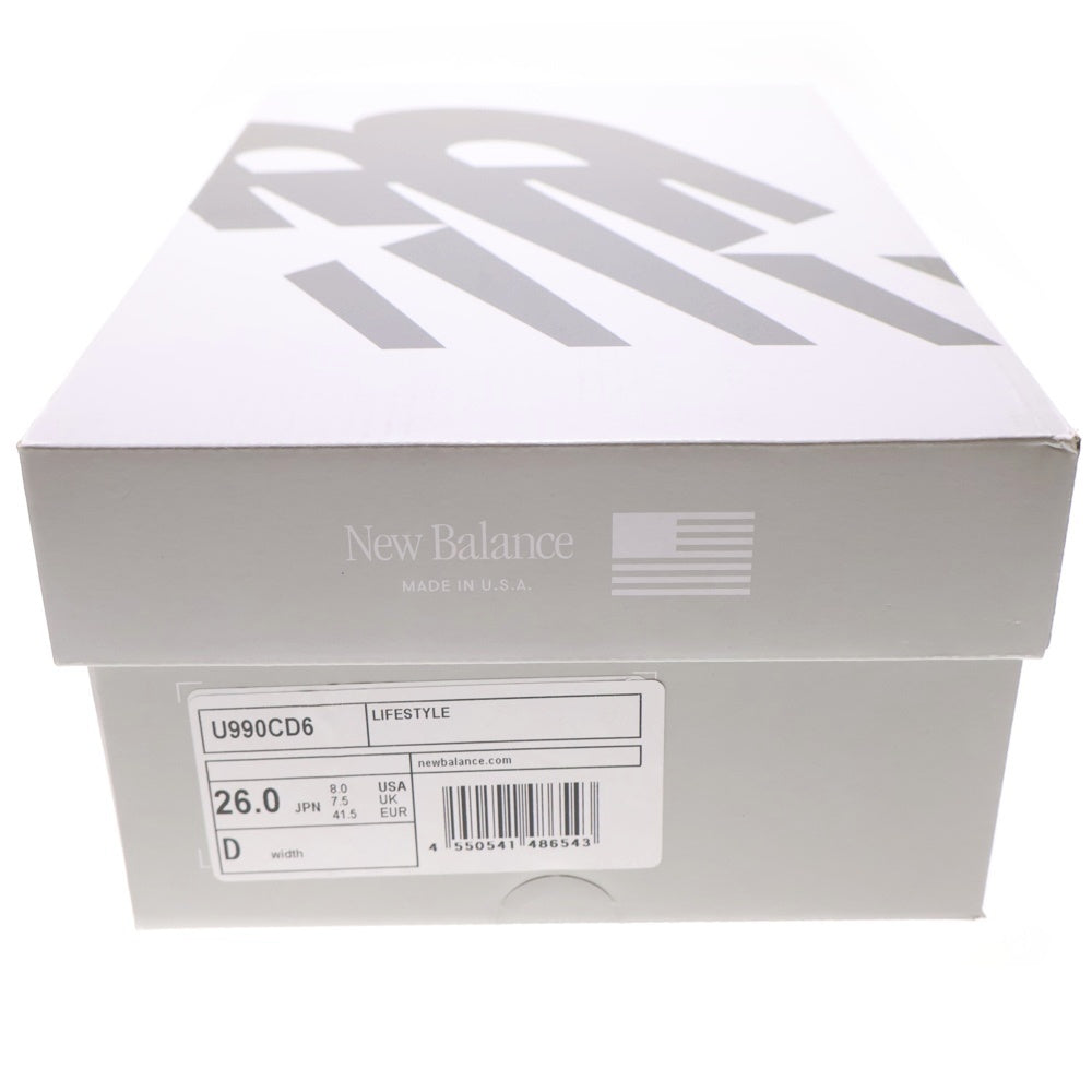 New Balance(ニューバランス) ×COMME des GARCONS HOMME U990CD6 990V6 コムデギャルソンオム ローカットスニーカー ホワイト US8/26cm