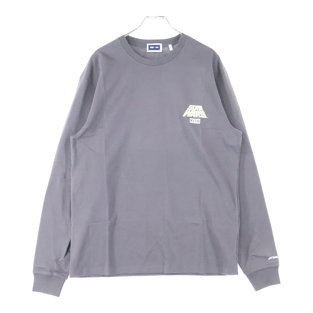 KITH(キス) STAR WARS COMIC STRIP L/S TEE スター ウォーズ コミックストリップ エルエスティー クルーネック カットソー 長袖Tシャツ グレー KHM030195-006