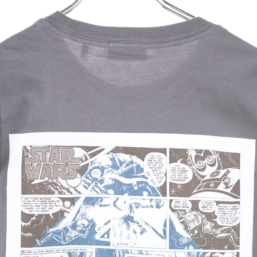 KITH(キス) STAR WARS COMIC STRIP L/S TEE スター ウォーズ コミックストリップ エルエスティー クルーネック カットソー 長袖Tシャツ グレー KHM030195-006