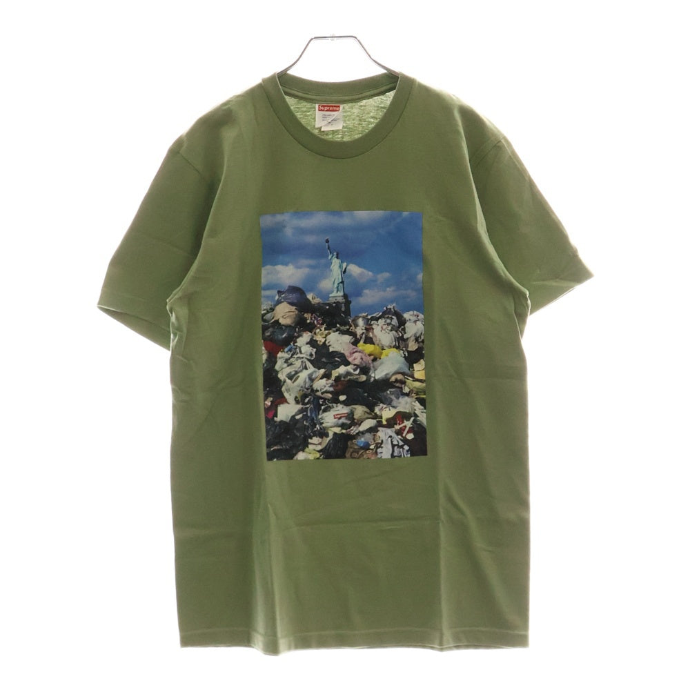 SUPREME(シュプリーム) 22AW Trash Tee トラッシュ クルーネック半袖プリントTシャツ カットソー グリーン