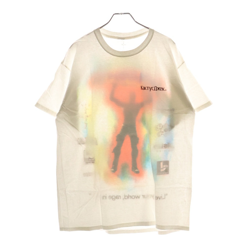 Cactus Jack(カクタスジャック) 20SS ×FORTNITE RAGE EMOTE TEE フォートナイト エモートプリントTシャツ 半袖クルーネックカットソー ホワイト CJFN-SS06