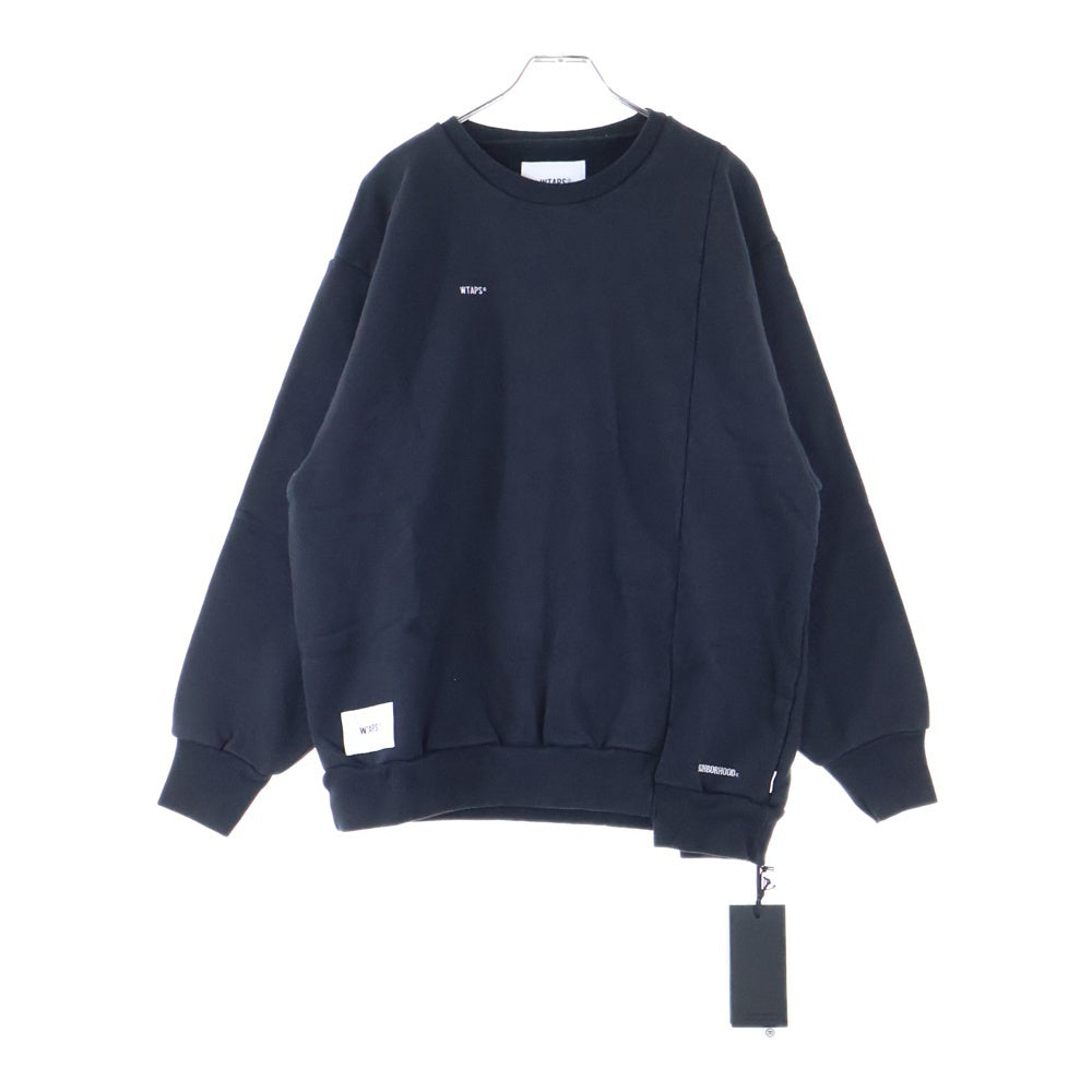 WTAPS(ダブルタップス) 19AW ×NEIGHBORHOOD RIPPER CREW NECK ネイバーフッド リッパー クルーネックスウェットトレーナー ブラック 192ATNHD-CSM02S
