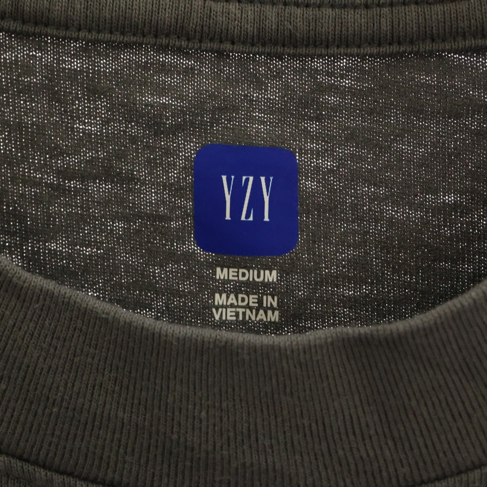 YEEZY GAP(イージーギャップ) SHORT SLEEVE T-SHIRT オーバーサイズTシャツ 半袖クルーネックカットソー チャコールグレー 537299-03-1