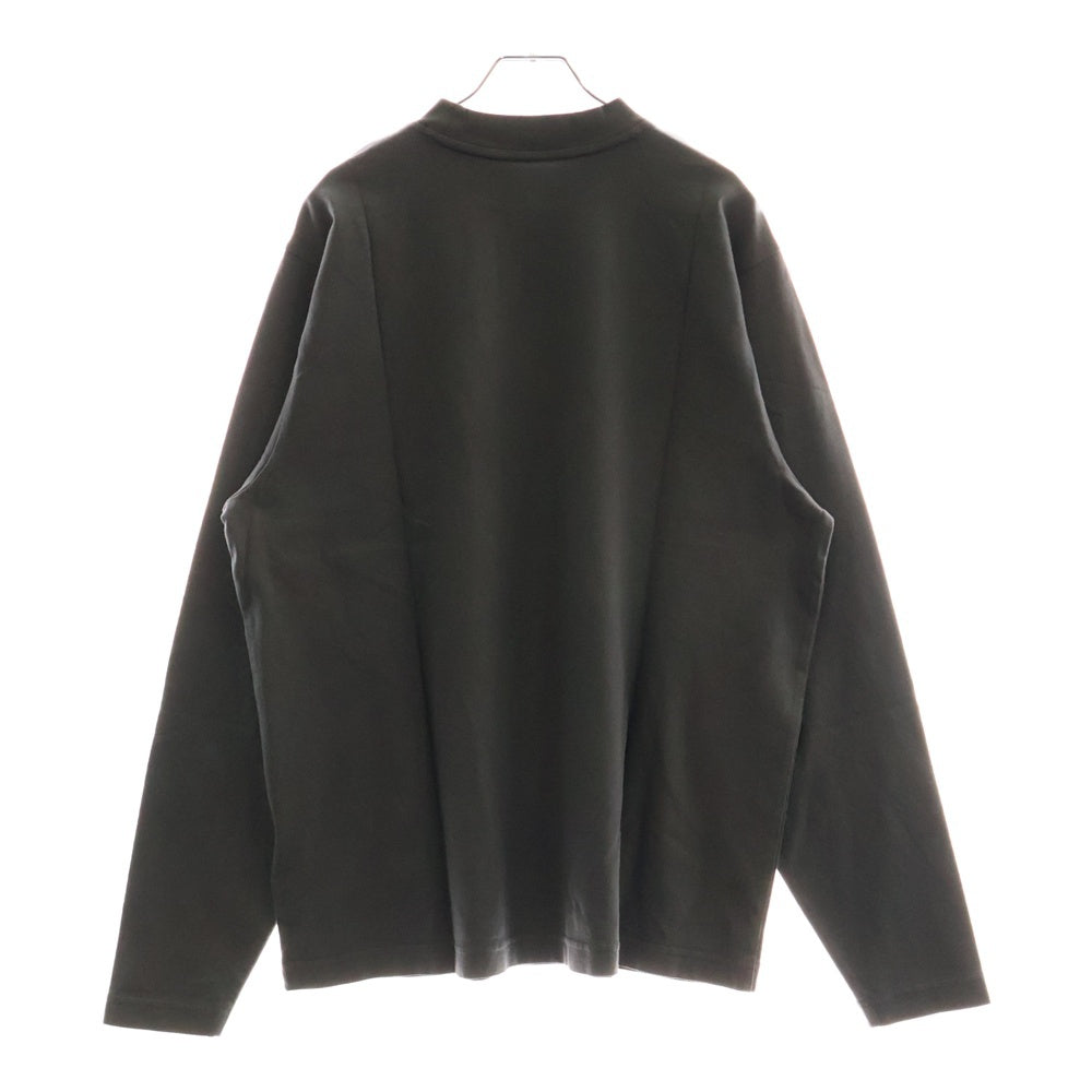 Yeezy Gap Engineered by Balenciaga(イージー ギャップ エンジニアードバイ バレンシアガ) LONG SLEEVE T-SHIRT ロングスリーブ クルーネック 長袖Tシャツ カットソー グレー 537288-01-1