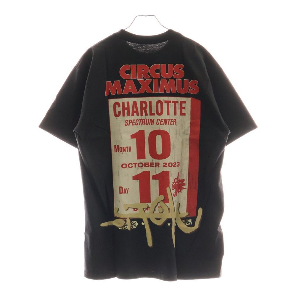 Cactus Jack(カクタスジャック) CIRCUS MAXIMUS UTOPIA CHARLOTTE TOUR TEE サーカスマキシマスユートピア シャーロットツアー 両面プリント半袖Tシャツ TSCM-SS04