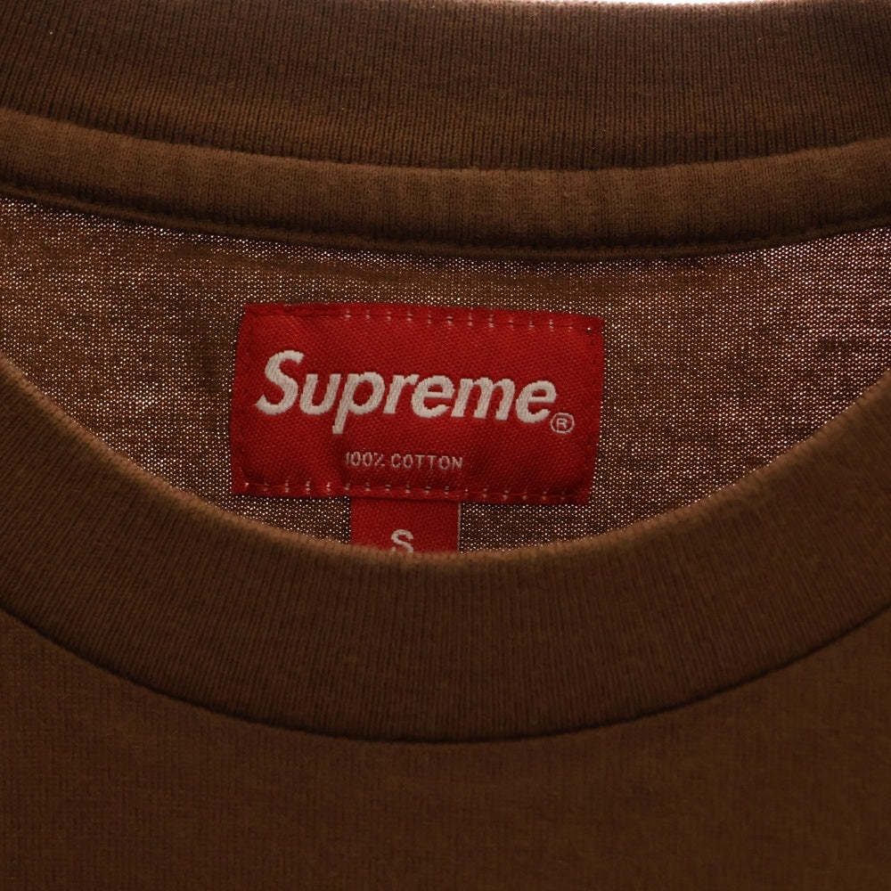SUPREME(シュプリーム) 21AW Gonz Nametag S/S Tee ゴンズ ネームタグ ショートスリーブ クルーネック半袖Tシャツ カットソー ブラウン
