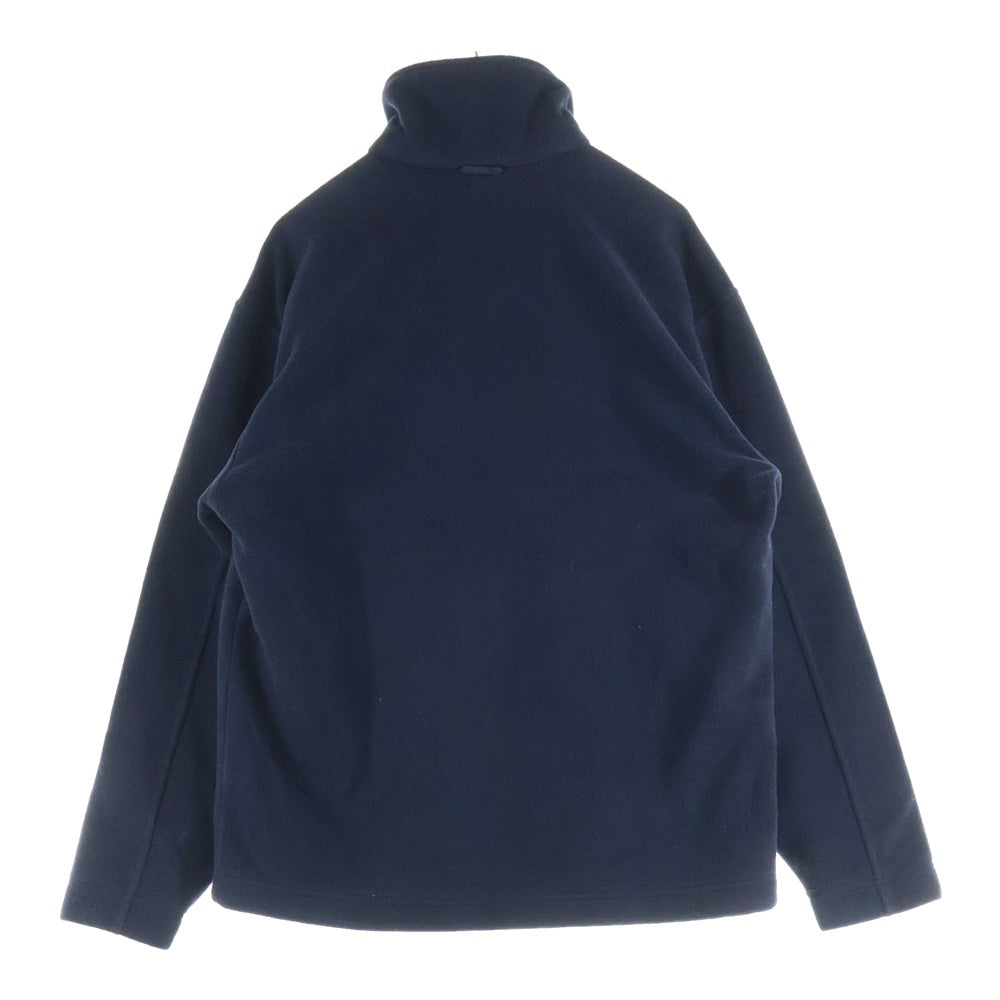 THE NORTH FACE(ザノースフェイス) テープ ロゴ ハイネック ジップアップ フリース ジャケット ブラック