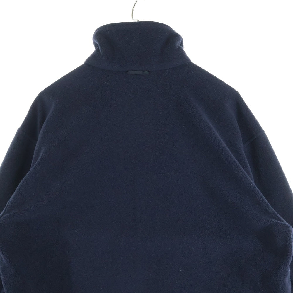 THE NORTH FACE(ザノースフェイス) テープ ロゴ ハイネック ジップアップ フリース ジャケット ブラック