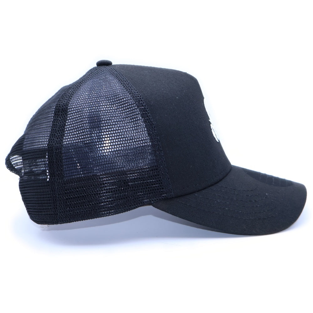 NEW ERA(ニューエラ) ×SOPH NET ソフネット ポリエステル 5パネル メッシュキャップ ベースボールキャップ 帽子 ブラック