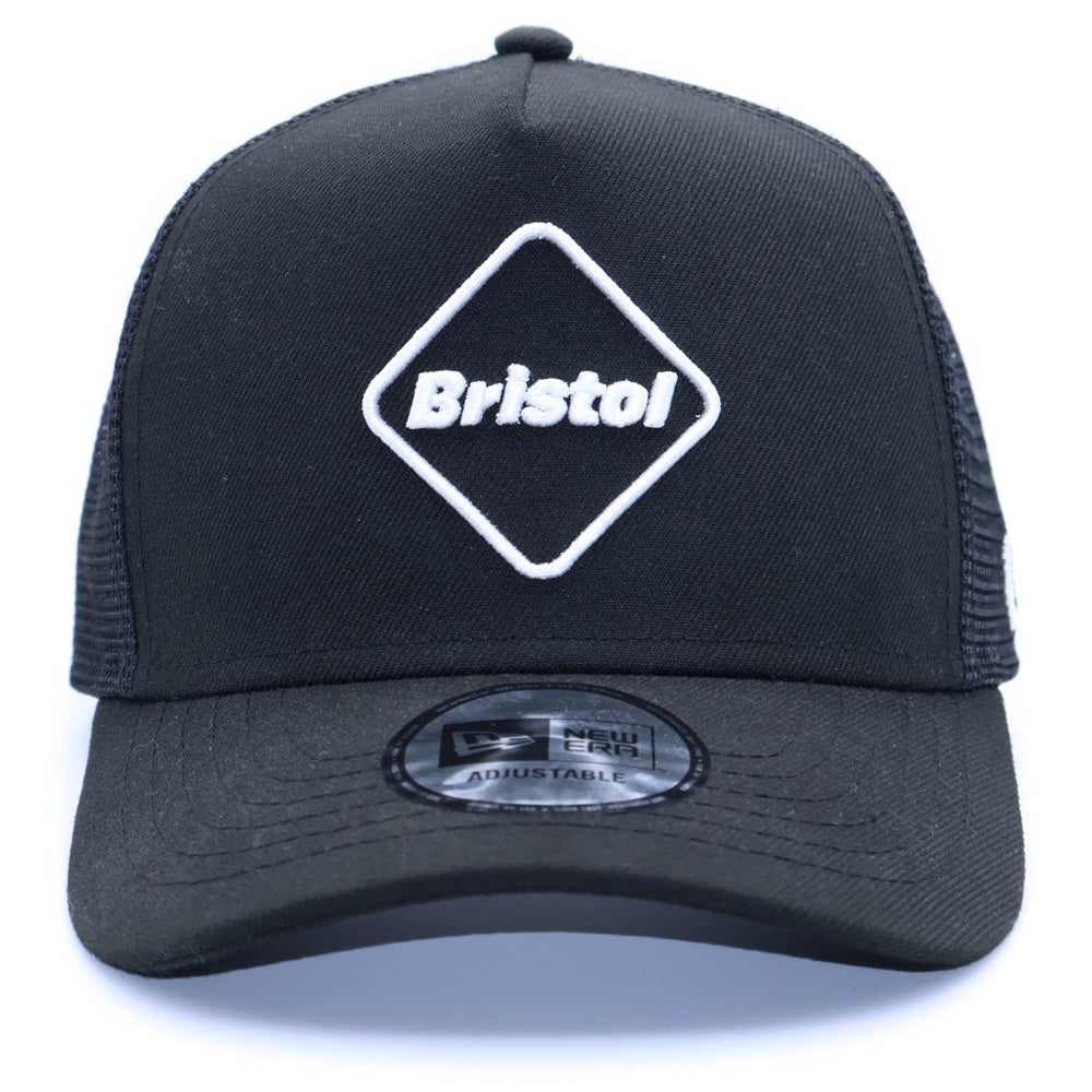 NEW ERA(ニューエラ) ×F.C.REAL BRISTOL エフシーレアルブリストル ロゴデザイン 5パネル メッシュキャップ 帽子 ブラック
