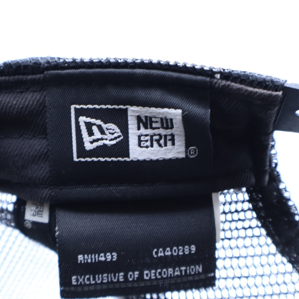 NEW ERA(ニューエラ) ×F.C.REAL BRISTOL エフシーレアルブリストル ロゴデザイン 5パネル メッシュキャップ 帽子 ブラック