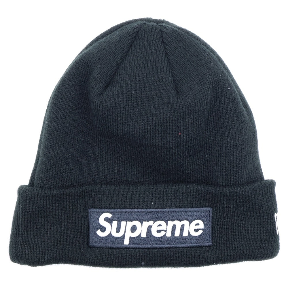 NEW ERA(ニューエラ) ×NEW ERA Box Logo Beanie ニューエラ ボックスロゴデザイン ビーニー ニット帽 帽子 ブラック