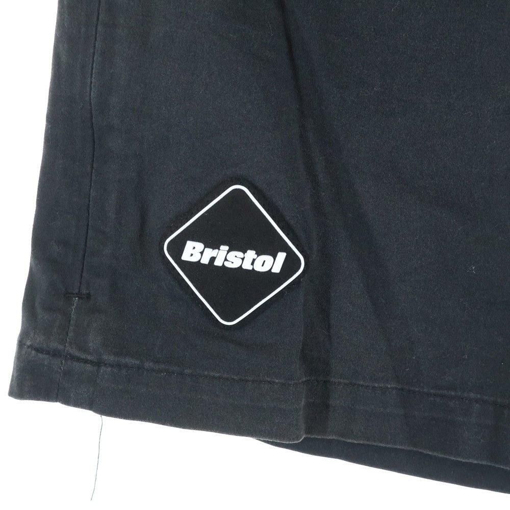 F.C.R.B./F.C.Real Bristol/FCRB(エフシーアールビー/エフシーレアルブリストル) VENTILATION SHORTS ベンチレーション ロゴデザイン ジップアップ ショートパンツ ブラック FCRB-160036