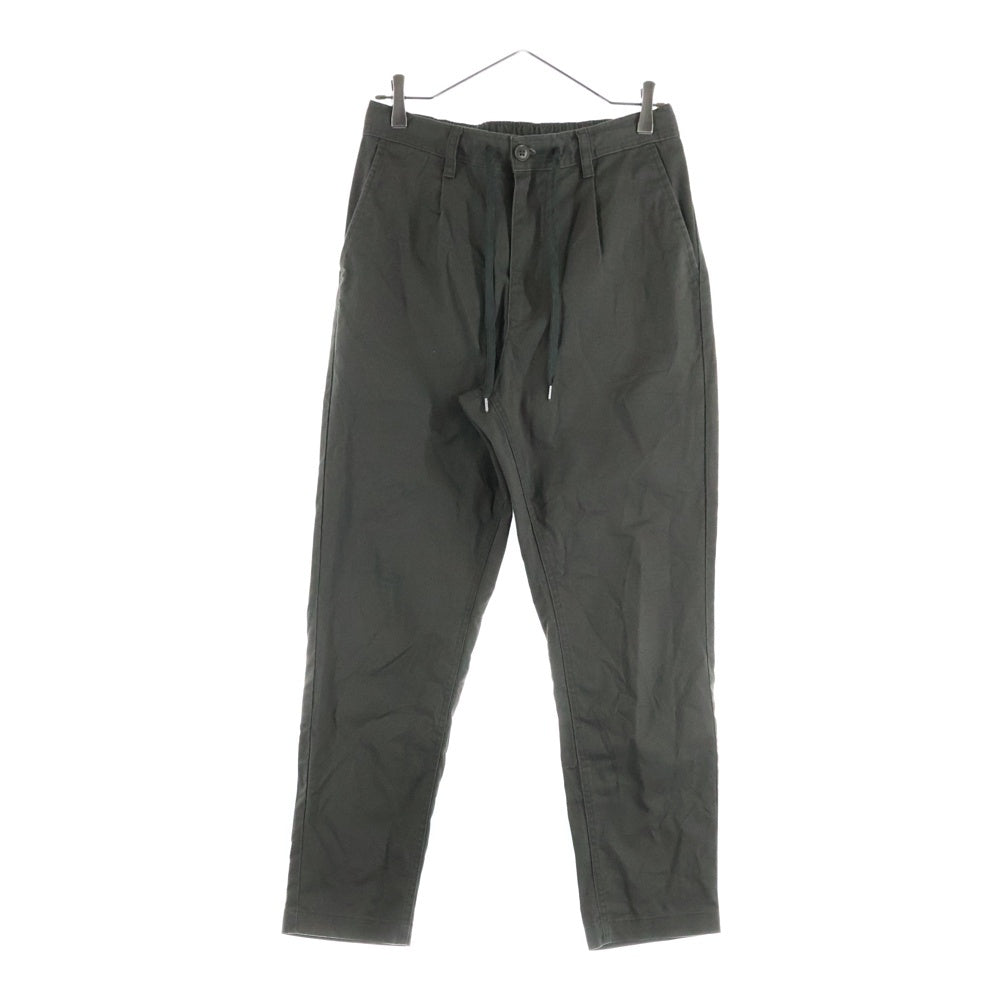 Dickies(ディッキーズ) TCツイル マルチポケット ジップアップ ドローストリング付き ストレートパンツ グリーン 0410-7711