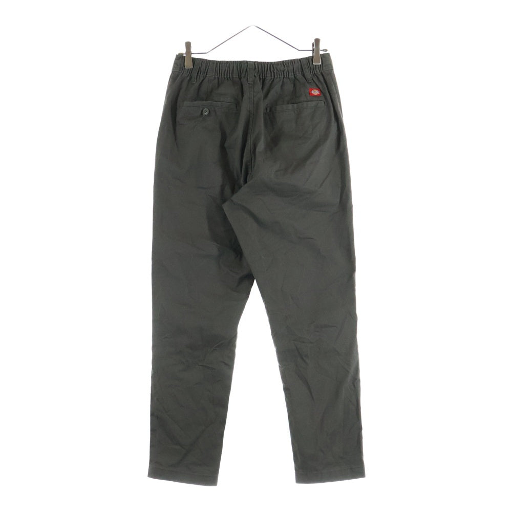 Dickies(ディッキーズ) TCツイル マルチポケット ジップアップ ドローストリング付き ストレートパンツ グリーン 0410-7711