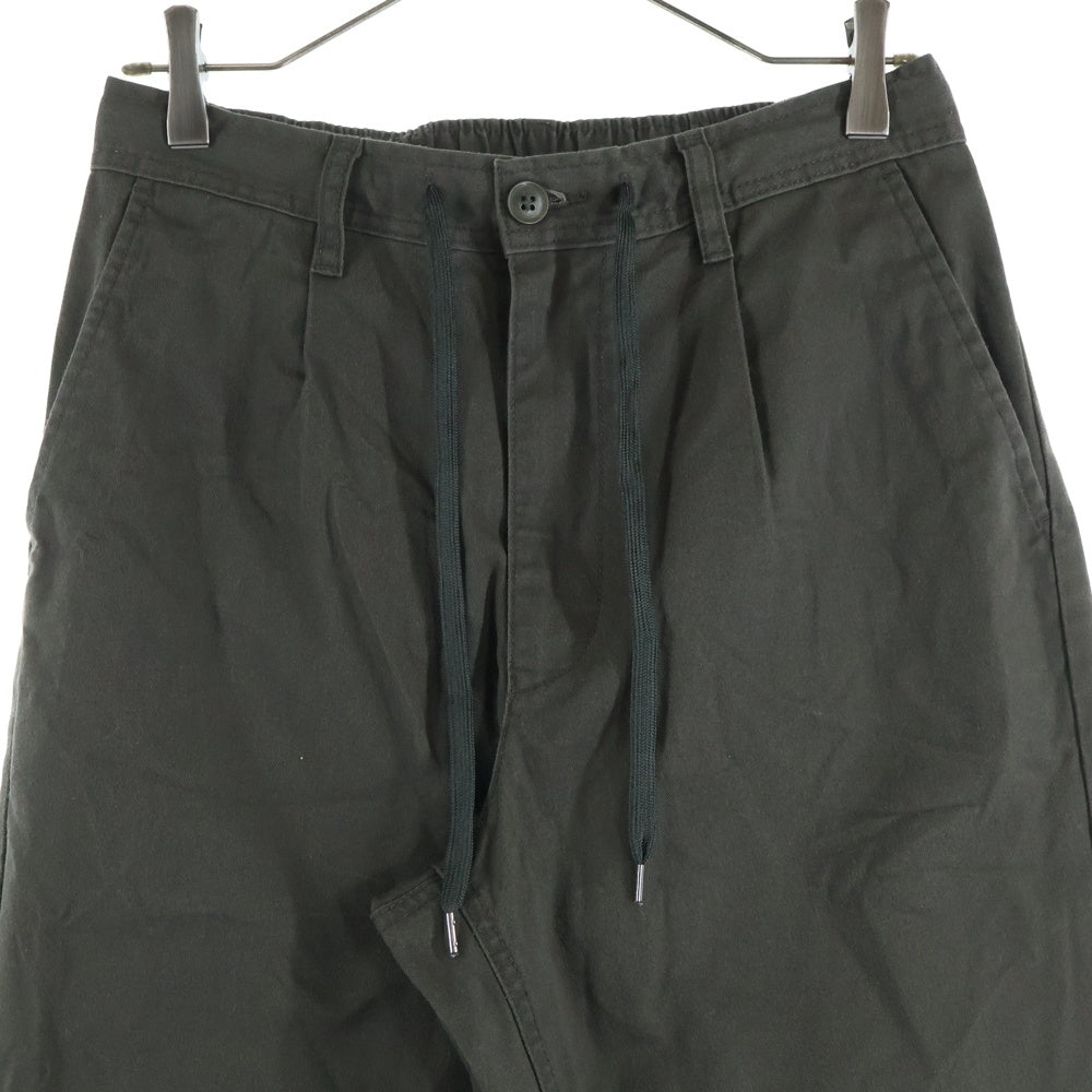 Dickies(ディッキーズ) TCツイル マルチポケット ジップアップ ドローストリング付き ストレートパンツ グリーン 0410-7711