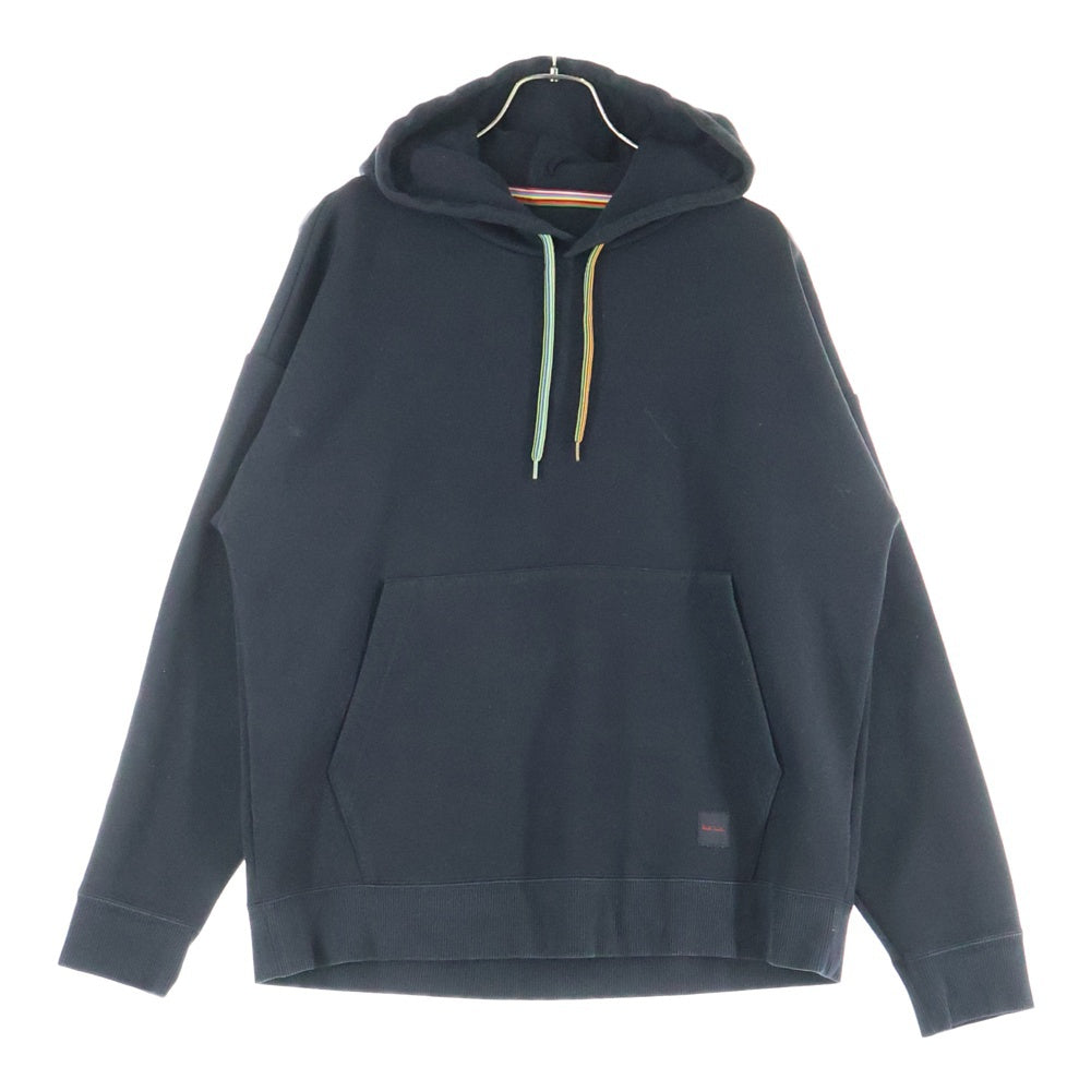 Paul Smith(ポールスミス) ロゴパッチ レインボー コード プルオーバー スウェット パーカー ブラック 82-7173