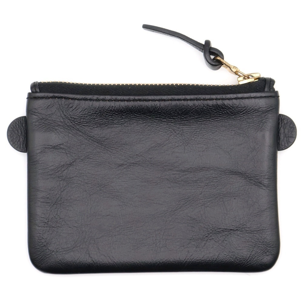 VISVIM(ヴィスヴィム) LEATHER ESSENTIALS CASE レザー エッセンシャル カード コインケース コンパクトウォレット ブラック 0224903003004