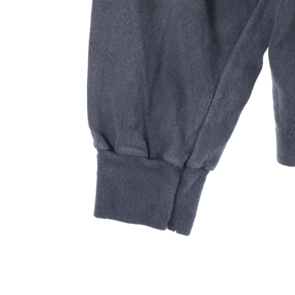 SAINT MICHAEL(セントマイケル) 25SS TEFRON DISCO INSANITY ML LS TEE ロゴプリントTシャツ 長袖カットソー チャコールグレー SM-HR8-0000-C41