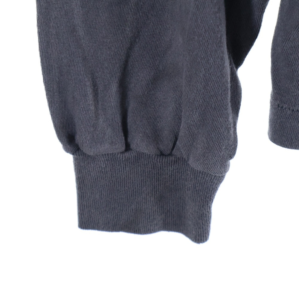 SAINT MICHAEL(セントマイケル) 25SS TEFRON DISCO ML LS TEE ロゴプリントTシャツ 長袖カットソー チャコールグレー SH-HR8-0000-C40