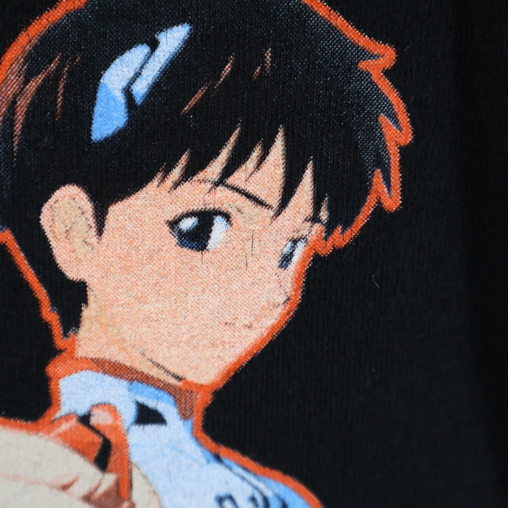 VINTAGE(ヴィンテージ) 90-00S VINTAGE NEON GENESIS EVANGERION ヴィンテージ 新世紀エヴァンゲリオン プリント 半袖Tシャツ カットソー ブラック