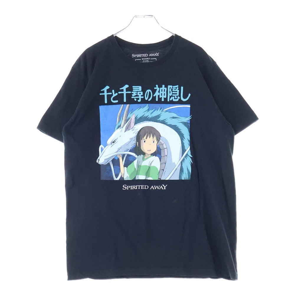 VINTAGE(ヴィンテージ) 00S VINTAGE SPIRITED AWAY ヴィンテージ 千と千尋の神隠し プリント 半袖Tシャツ カットソー ブラック