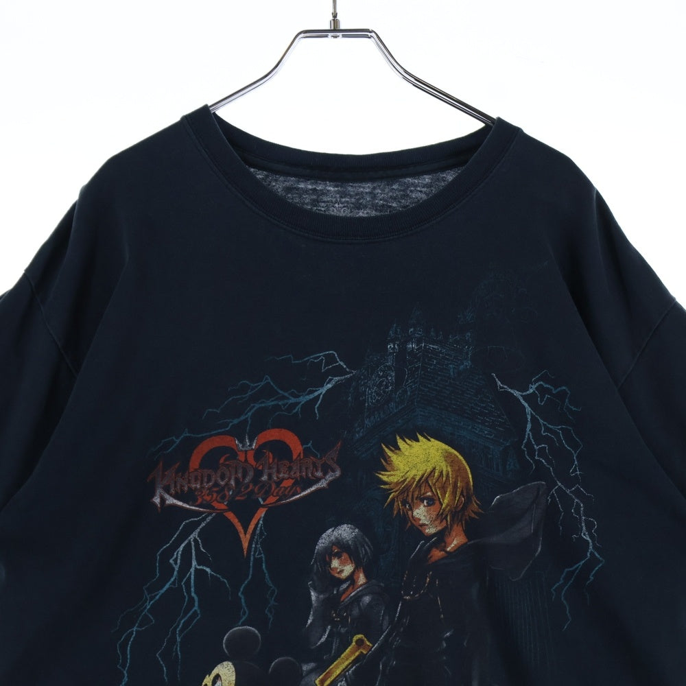 VINTAGE(ヴィンテージ) 00S VINTAGE KINGDOM HEARTS 358/2 DAYS ヴィンテージ キングダムハーツ プリント 半袖Tシャツ カットソー ブラック