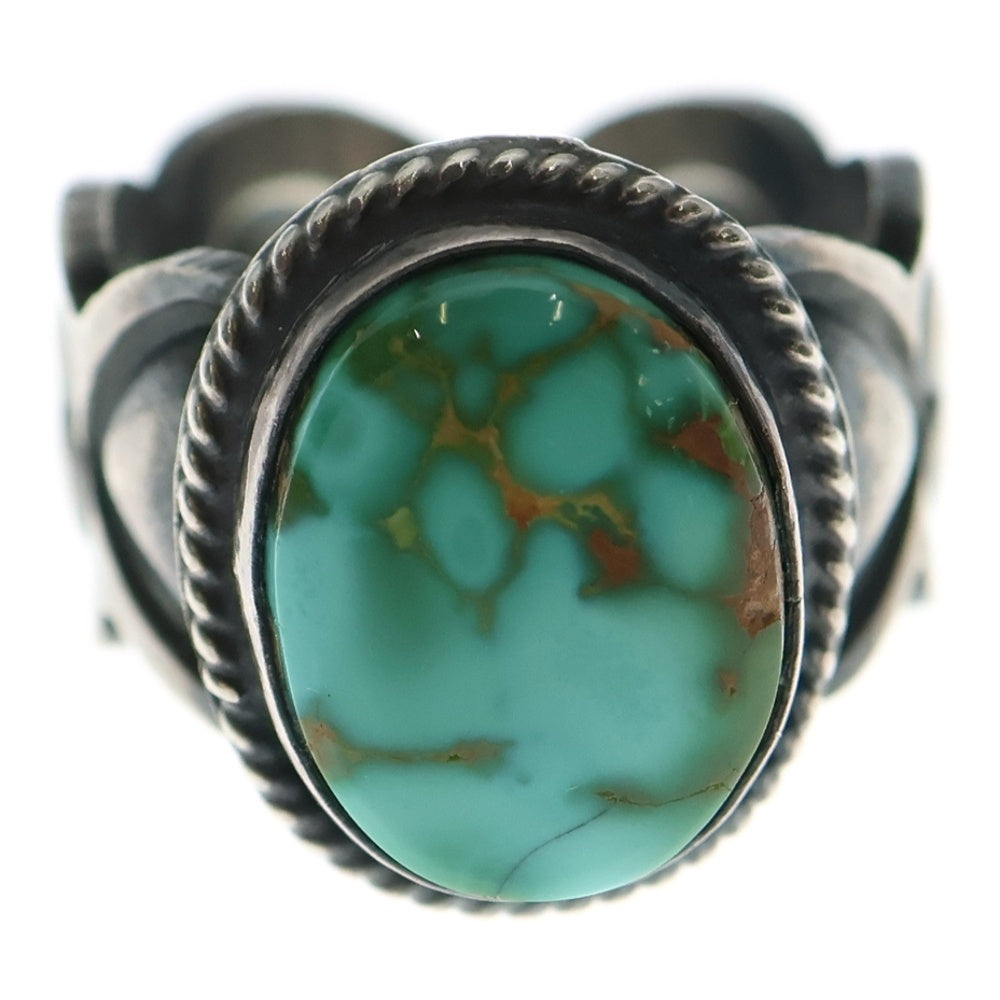 INDIAN JEWELRY(インディアンジュエリー) NAVAJO ANDY CADMAN ナバホ族 アンディキャドマン ターコイズ ハート リング シルバー