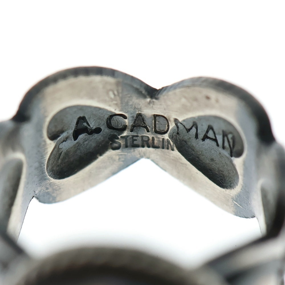 INDIAN JEWELRY(インディアンジュエリー) NAVAJO ANDY CADMAN ナバホ族 アンディキャドマン ターコイズ ハート リング シルバー