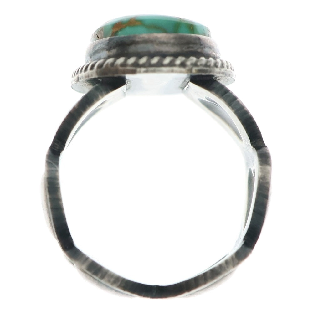 INDIAN JEWELRY(インディアンジュエリー) NAVAJO ANDY CADMAN ナバホ族 アンディキャドマン ターコイズ ハート リング シルバー