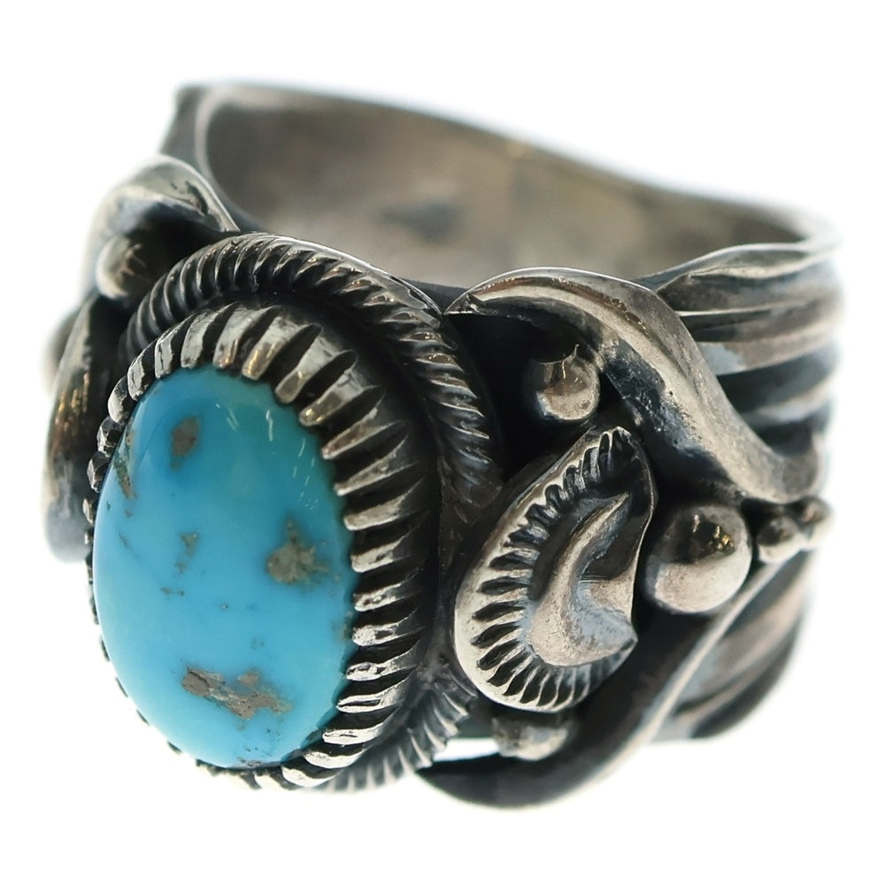 INDIAN JEWELRY(インディアンジュエリー) NAVAJO DELBERT GORDON ナバホ族 デルバートゴードン ターコイズリング シルバー