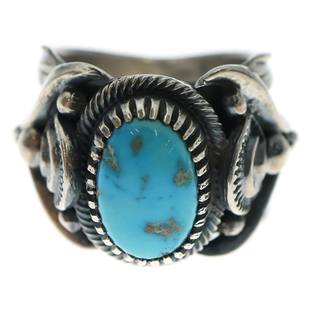 INDIAN JEWELRY(インディアンジュエリー) NAVAJO DELBERT GORDON ナバホ族 デルバートゴードン ターコイズリング シルバー