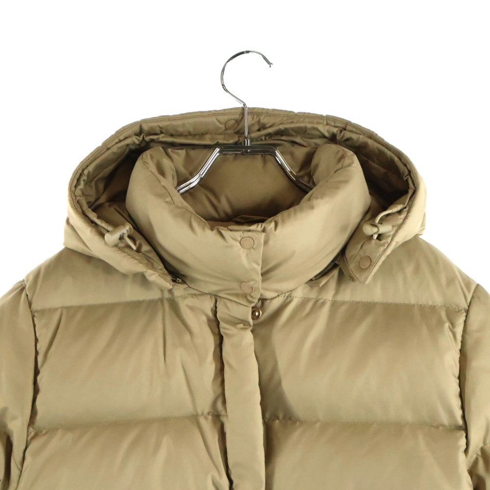 MONCLER(モンクレール) VALENTINE ヴァレンティーヌ フーデッド ジップアップダウンジャケット レディース ベージュ 47352-90-69950