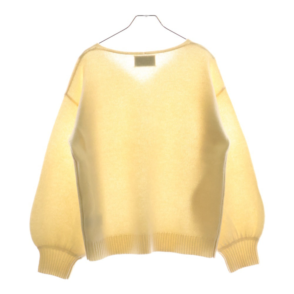 NOBLE(ノーブル) Vネックウールニットセーター アイボリー 20-080-240-5000-4-0