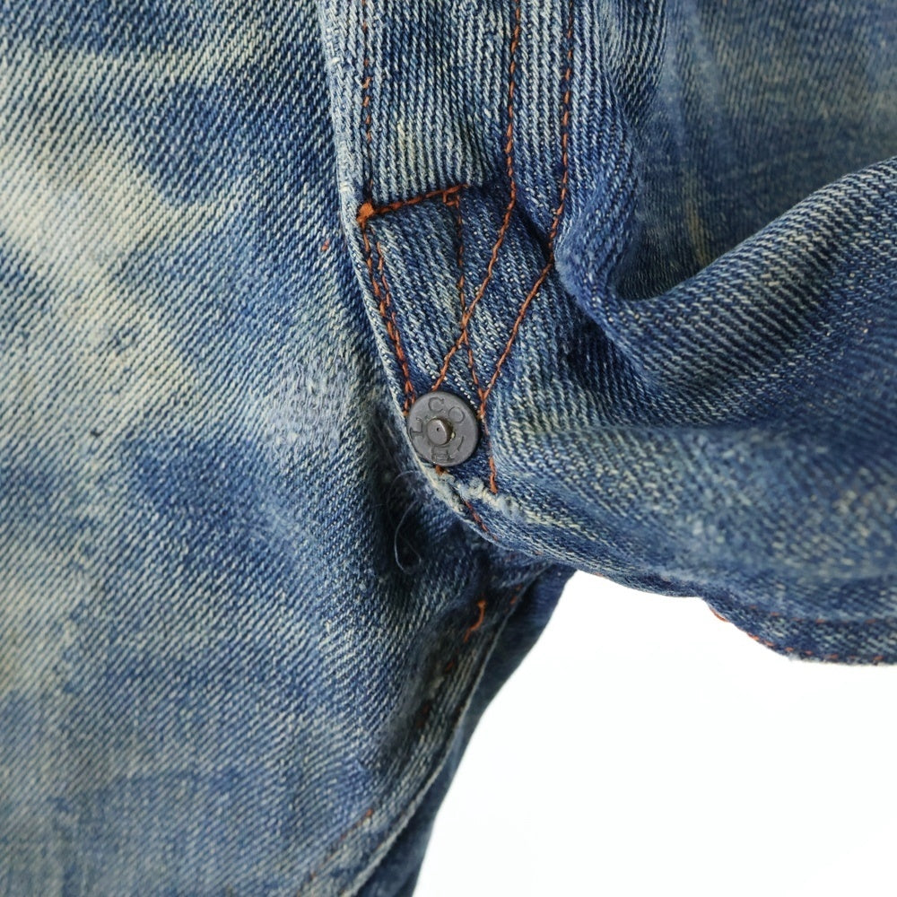 VINTAGE(ヴィンテージ) 1910年代 ストロングホールド サスペンダーボタン 針刺しバックル 布ラベル デニムパンツ