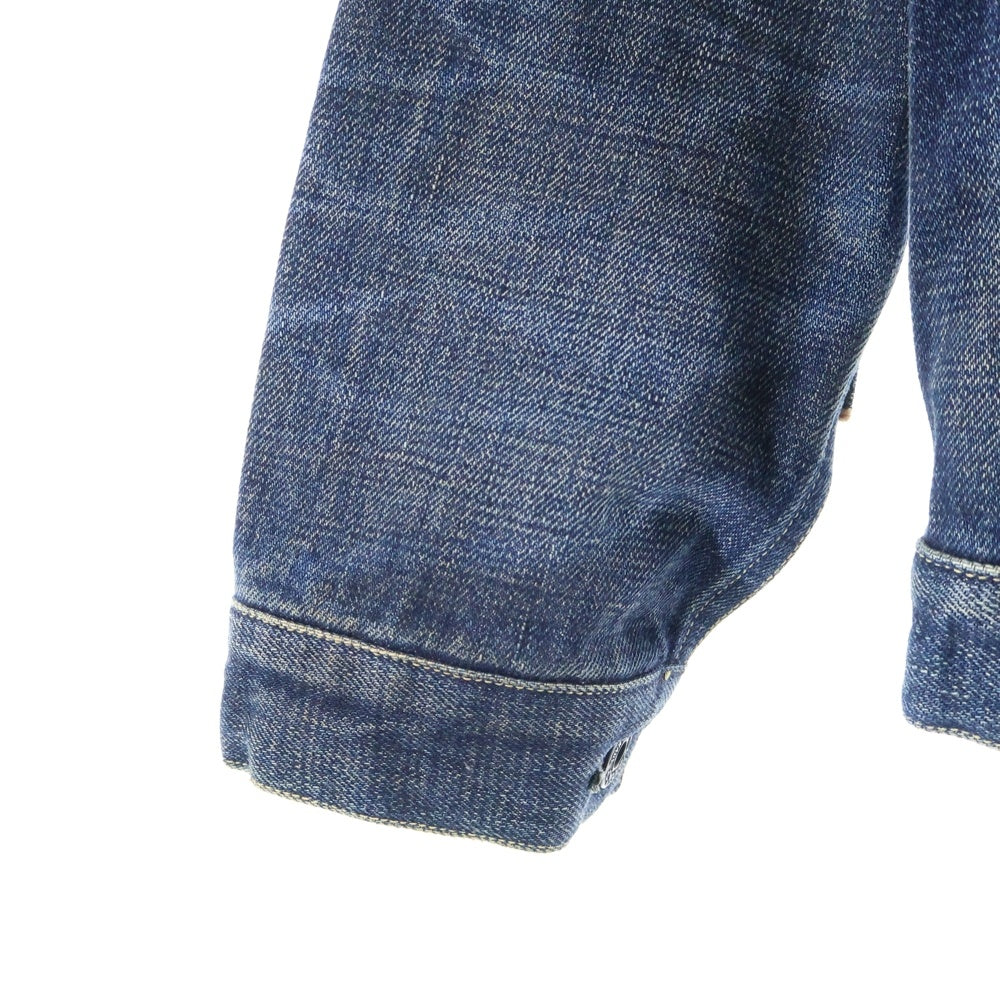 O.J. GLOBE SPECS OPTICAL Co.(オールドジョー グローブスペックス オプティカル コー) 1st型 ファースト型 シンチバック付き レザーパッチ デニムジャケット インディゴ