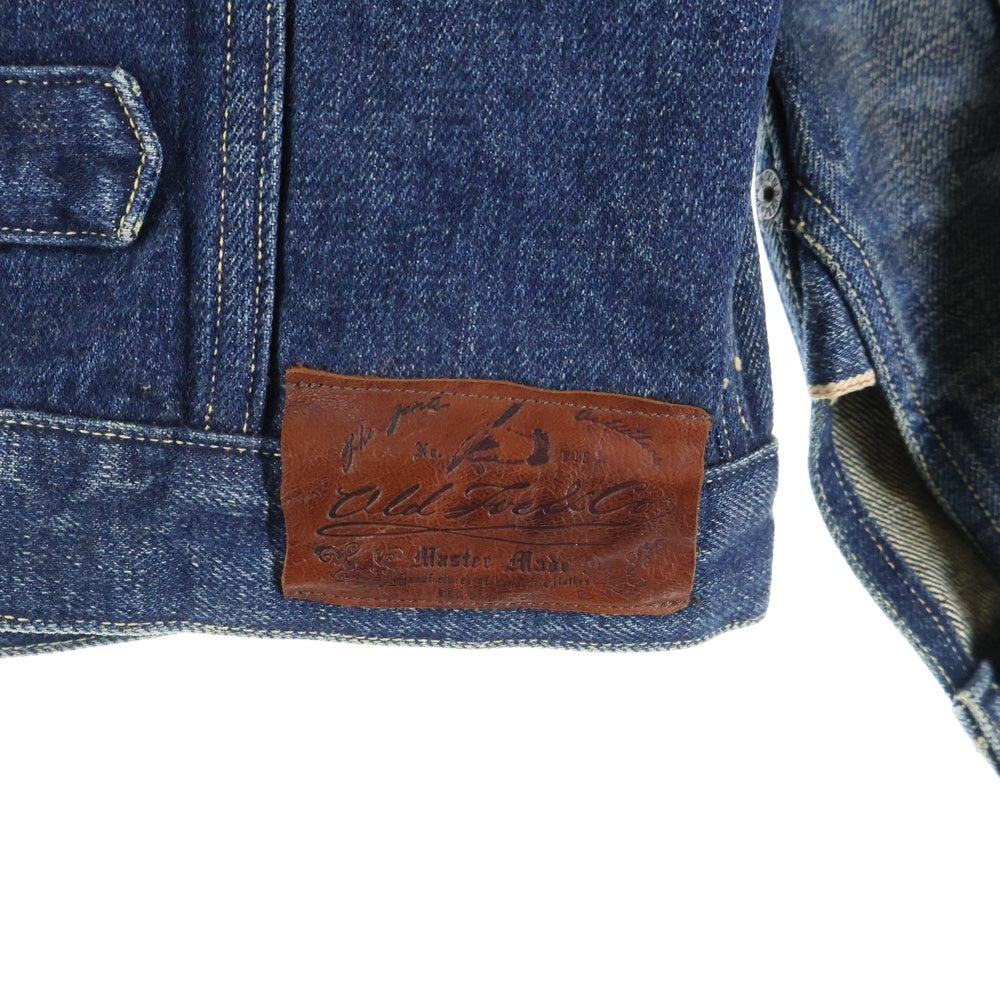 O.J. GLOBE SPECS OPTICAL Co.(オールドジョー グローブスペックス オプティカル コー) 1st型 ファースト型 シンチバック付き レザーパッチ デニムジャケット インディゴ