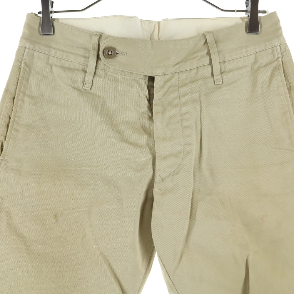 wjk(ダブルジェイケイ) BANANA FLARE CINO バナナ フレア チノパンツ ベージュ 519 CT06