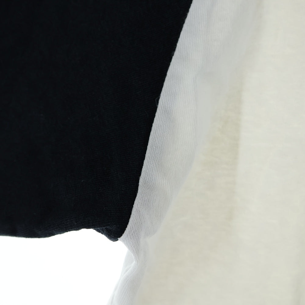 NEIGHBORHOOD(ネイバーフッド) 両面ロゴプリント ラグラン ベースボール 長袖Tシャツ カットソー ブラック/ホワイト