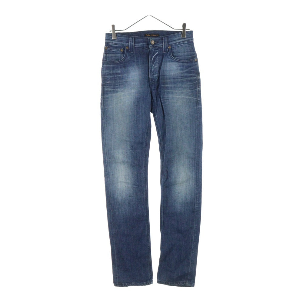 nudie jeans(ヌーディージーンズ) ジップフライ スリムフィット スキニーデニムパンツ インディゴ