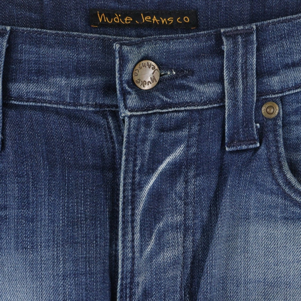 nudie jeans(ヌーディージーンズ) ジップフライ スリムフィット スキニーデニムパンツ インディゴ