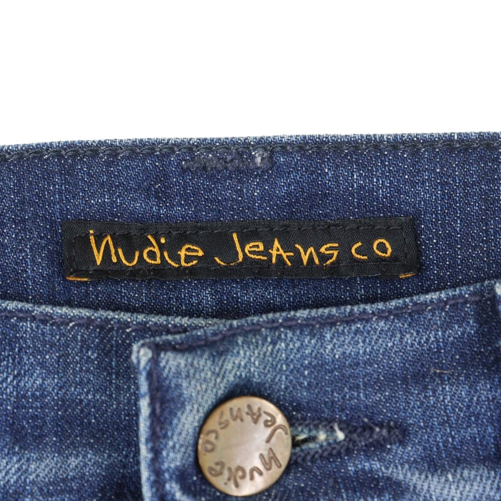 nudie jeans(ヌーディージーンズ) ジップフライ スリムフィット スキニーデニムパンツ インディゴ