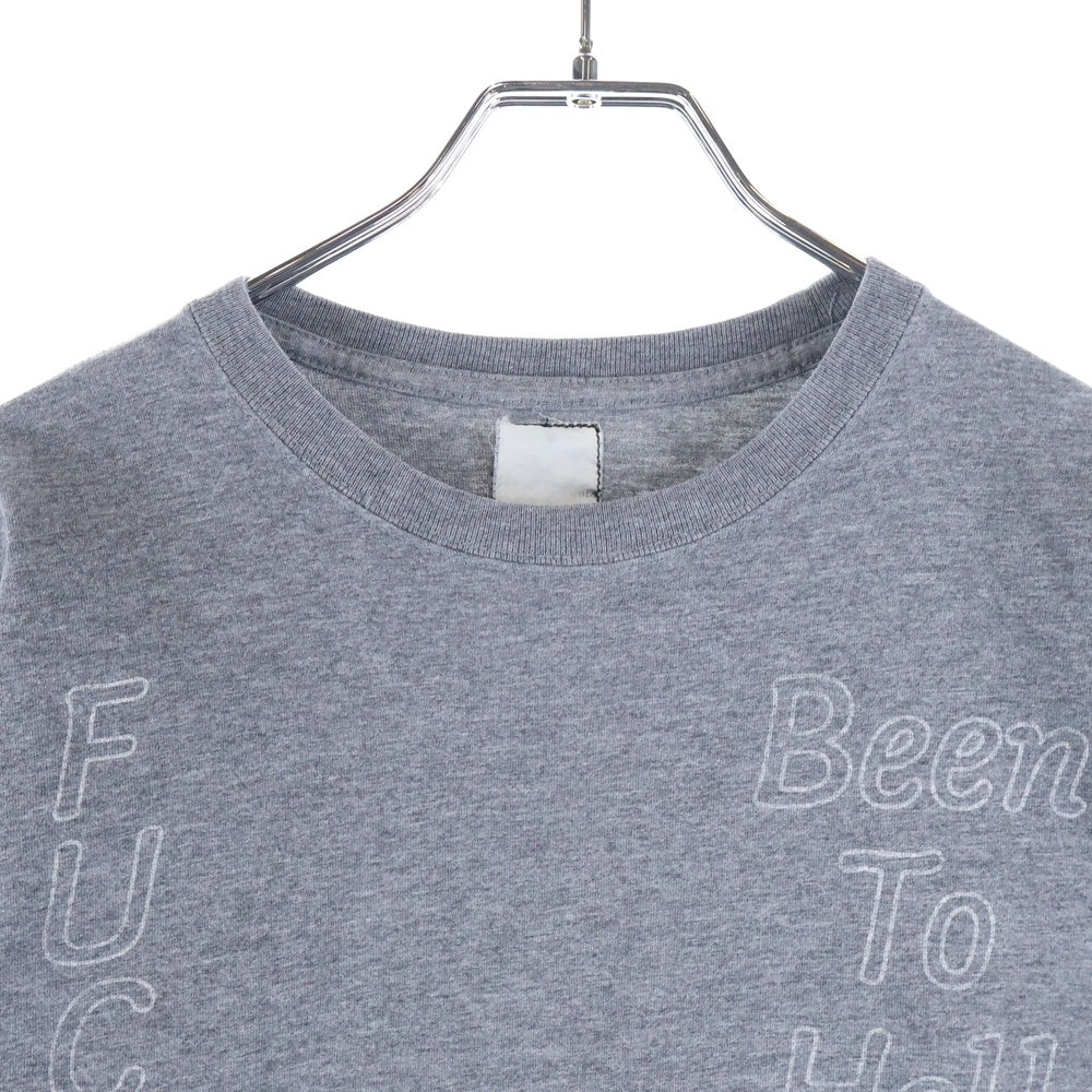 NEIGHBORHOOD(ネイバーフッド) 両面ロゴプリント Tシャツ 七分丈カットソー グレー