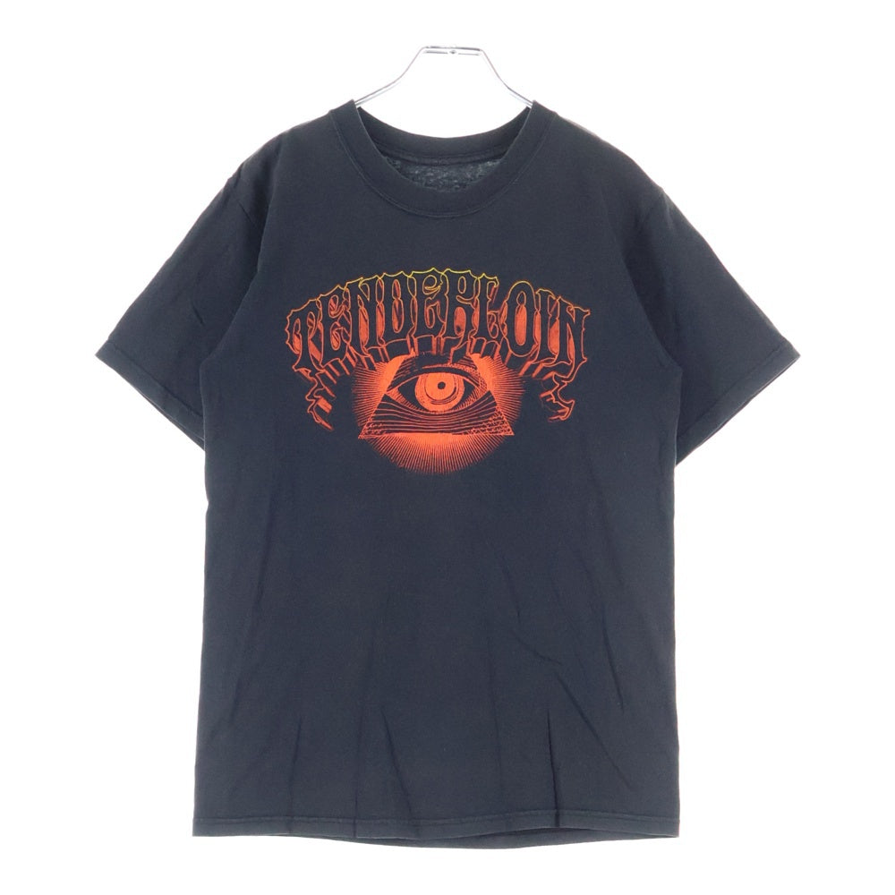 TENDERLOIN(テンダーロイン) ロゴプリントTシャツ 半袖カットソー ブラック/レッド